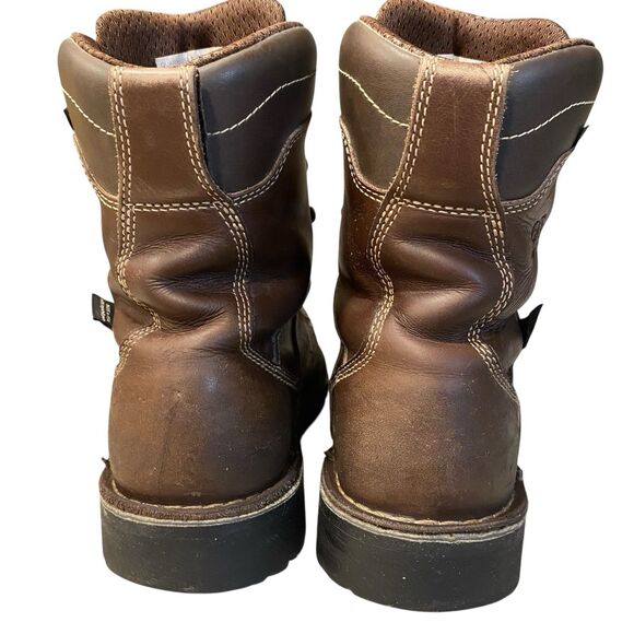 Danner Quarry USA Leather Gore-Tex 8” Work Boots Vibram Brown Soft Toe Mens 11 D - Picture 7 of 11